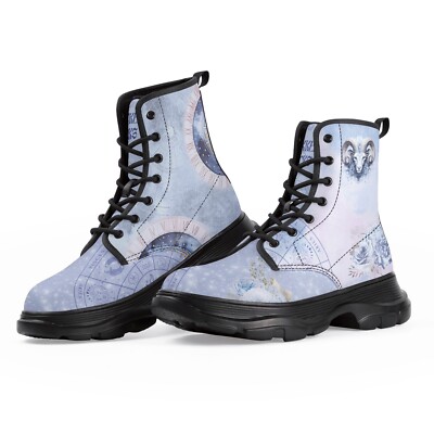 Aries Constellation Vegan Leather Boots Astrology Chart Star Sign Ram Astronomy