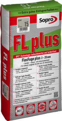 Sopro FlexFuge FL PLUS Fliesen Fuge Fugenmörtel Fugenmasse 2-20mm 5 KG