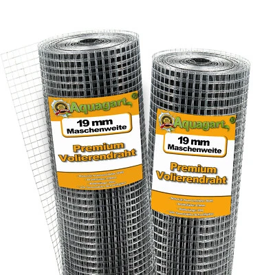 40m x 1m Volierendraht Drahtgitter Hasendraht Drahtgeflecht Drahtzaun 19mmx19mm