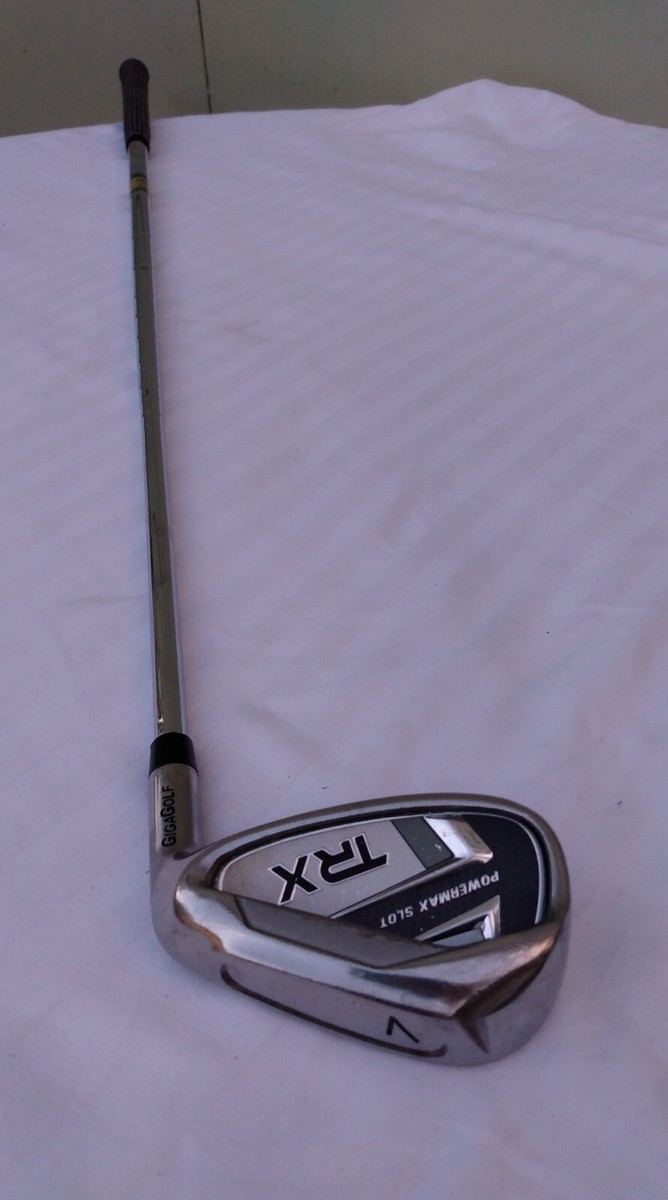 Giga Golf TRX Powermax Slot 7 Iron RH Reg Flex Steel Shaft | eBay