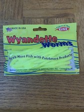 Fishers Of Men Wyandotte Worms Hot Chartreuse-BRAND NEW-SHIPS SAME BUS DAY 
