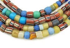 Anciennes perles Djenne excavées du Mali, Afrique Foye verre romain (2292E538)