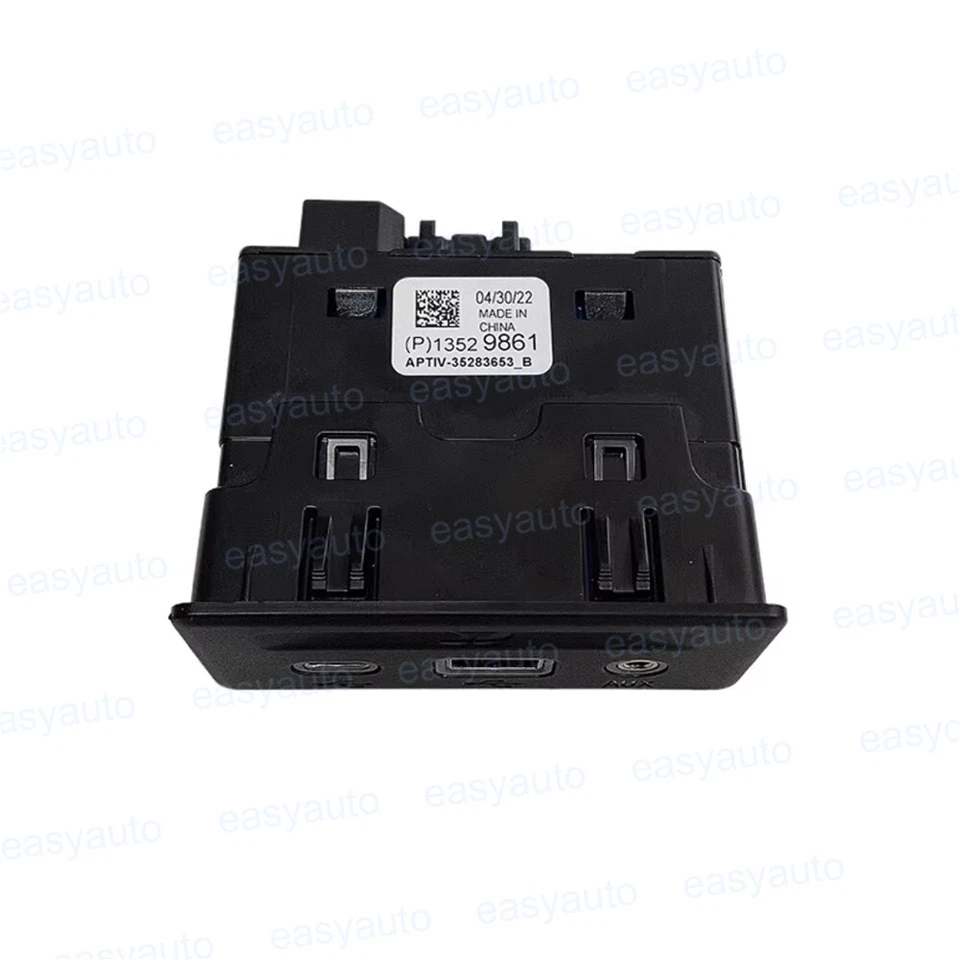 13529861 Genuino GM Chevrolet Puerto USB Tipo-C Interfaz Tarjeta SD AUX Jack Carplay Foto 4 de 4