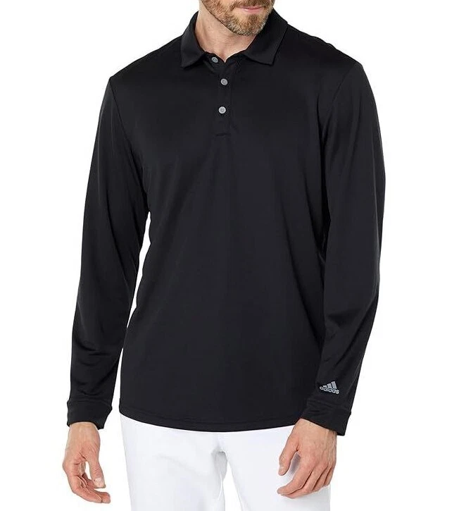 Adidas Men's UPF Long Sleeve Golf Polo Shirt - Black
Opens in a new window or tab