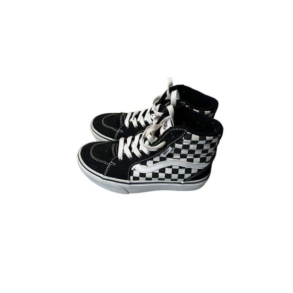 Vans SK8-Hi Checkerboard Black White Classic High Top Sneakers Size 2