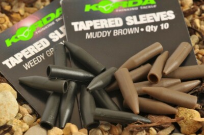 Korda Tapered Silicone Sleeve Brown Silikon Grün für Wirbel Kwik Link Rig NEW