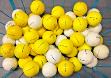 50 Titleist Tru Soft 3A/4A Yellow  White Pre Owned Golf Balls 4 dozen  2extra