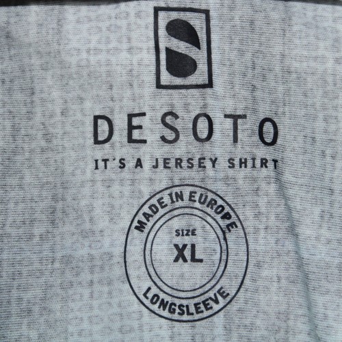 Desoto NWT Long Sleeve Casual Button Down Shirt Size XL Blue Pattern Check Plaid - Picture 6 of 10