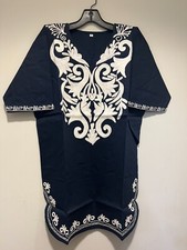 African clothing for men-Dashiki M-7X navy