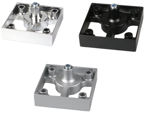 Piedini Per Mobili Neri E Argento Regolabili 60X60 - Foto 1 di 12