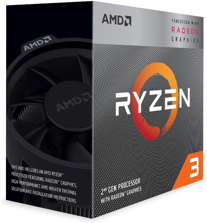 AMD Ryzen 3 3200G, PC processor, 3.6 GHz (maximum 4.0 GHz), AM4