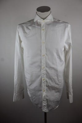 GIANFRANCO FERRE' COTTON SHIRT SHIRT MEN 41 MAN VINTAGE CASUAL WHITE