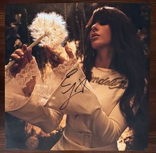 ELLA LANGLEY SIGNED ART PHOTO CARD & DANDELION YELLOW VINYL 2LP PSA DNA COA AUTO