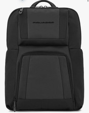 PIQUADRO Computer and iPad© backpack with pockets for Air NERO