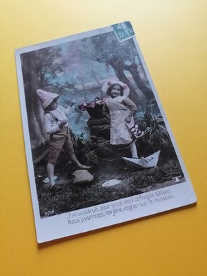 Fantasy children BOAT paper written in 1909 to Margarita GEORGE Café Moscow
