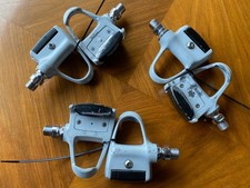 Shimano Dura-Ace PD-7401 Road Bike Clipless Pedals 3 pair - 1 needs repair 