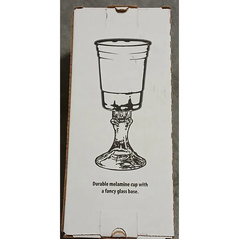 The Original Red Nek Party Cup de Carson Red Melamina Base de Vidrio 16oz Nuevo en Caja Foto 4 de 4