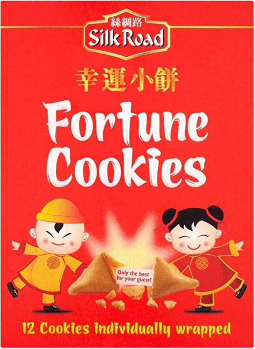Silk Road Fortune Cookies 70g Traditional UK Lucky Messages