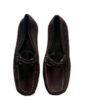 Geox Respira Loafers Loafer Shoes Brown Suede Leather Flats 37.5 / 7.5