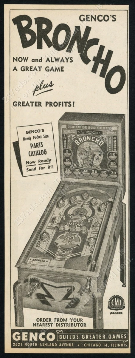 1947 Year Arcade, Jukebox & Pinball Collectibles for sale | eBay