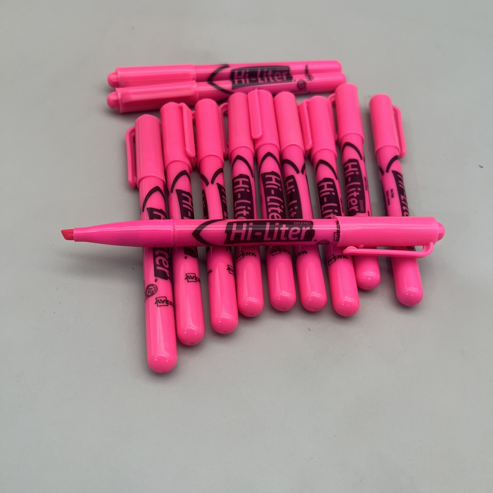 HI-LITER(R) Pen Style Fluorescent Highlighters Fl. Pink Chisel Tip Bulk - 12EA