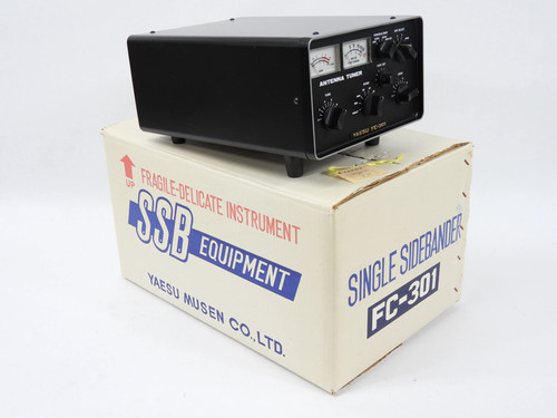 Yaesu FC-301 Vintage Ham Radio Antenna Tuner + Box + Inspection Tag (excellent)