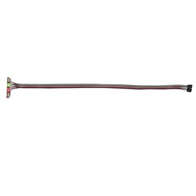 1x (PC computer USB port audio headset microphone cable support de8439