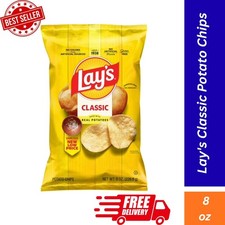 Lay s Classic Potato Chips 8oz Bag Pack of 1 Fast Shipping