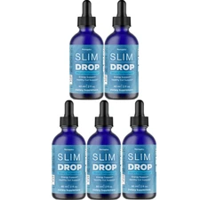 Slim Drop- Energy & Gut Health Support, Weight Loss Supplement- 5 Bottles