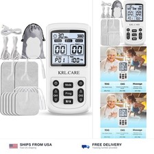3-in-1 TENS Unit Muscle Stimulator, EMS Massage Machine with 40 Intensities f...
