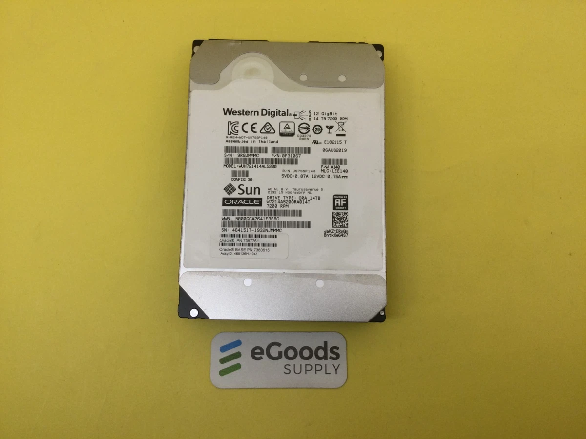 HGST Sun Oracle 10TB SAS HDD 本体 新品未開封 Sun Microsystems SAS Internal Hard Disk Drives for sale | eBay