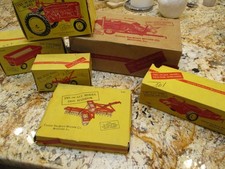 Tru Scale 6 Pc Lot Yellow Decal & Wheels Early Versions Combine Disc Tractor Etc