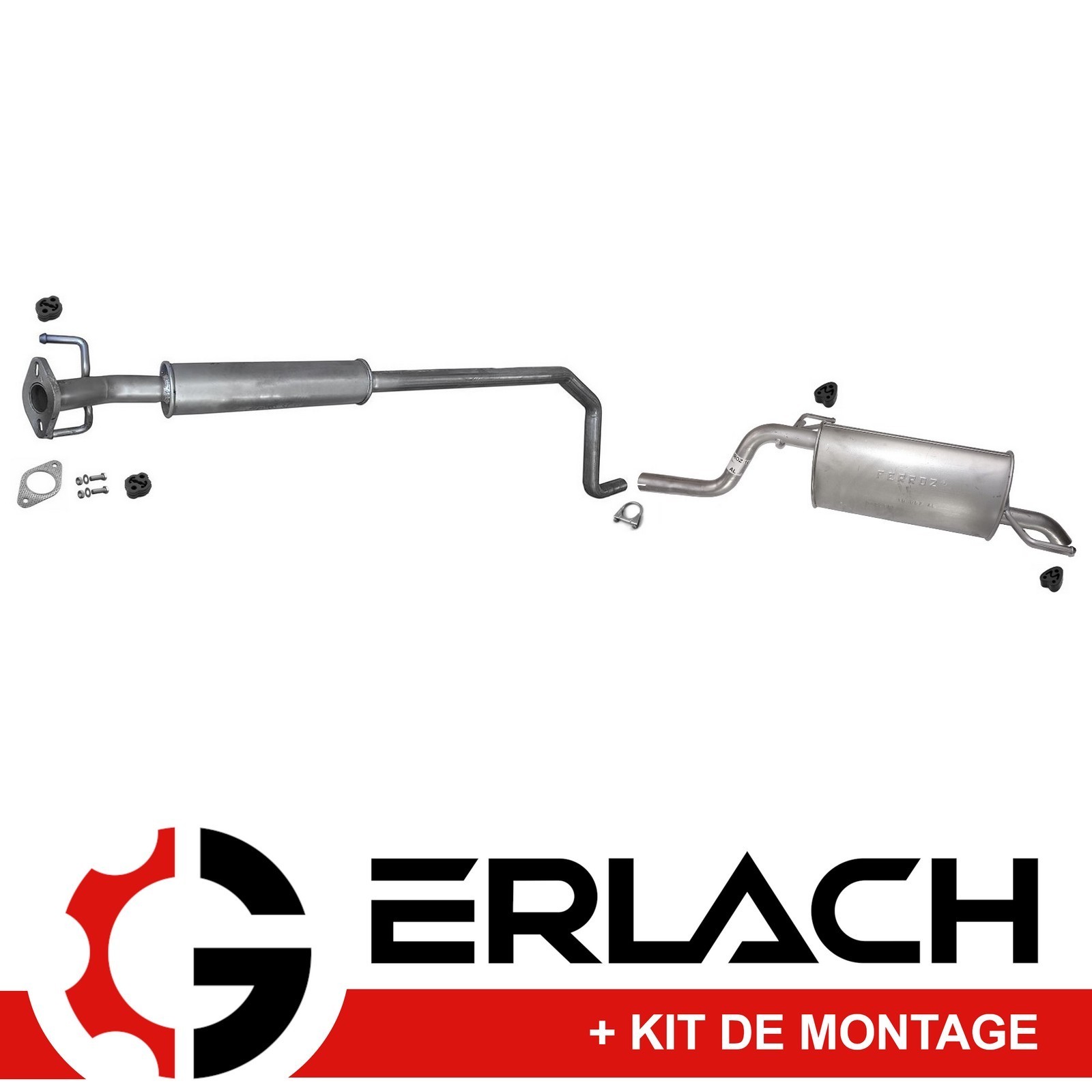 Silencieux d'échappement premium 6851 Chevrolet Aveo 1.2 en alliage haute durabilité