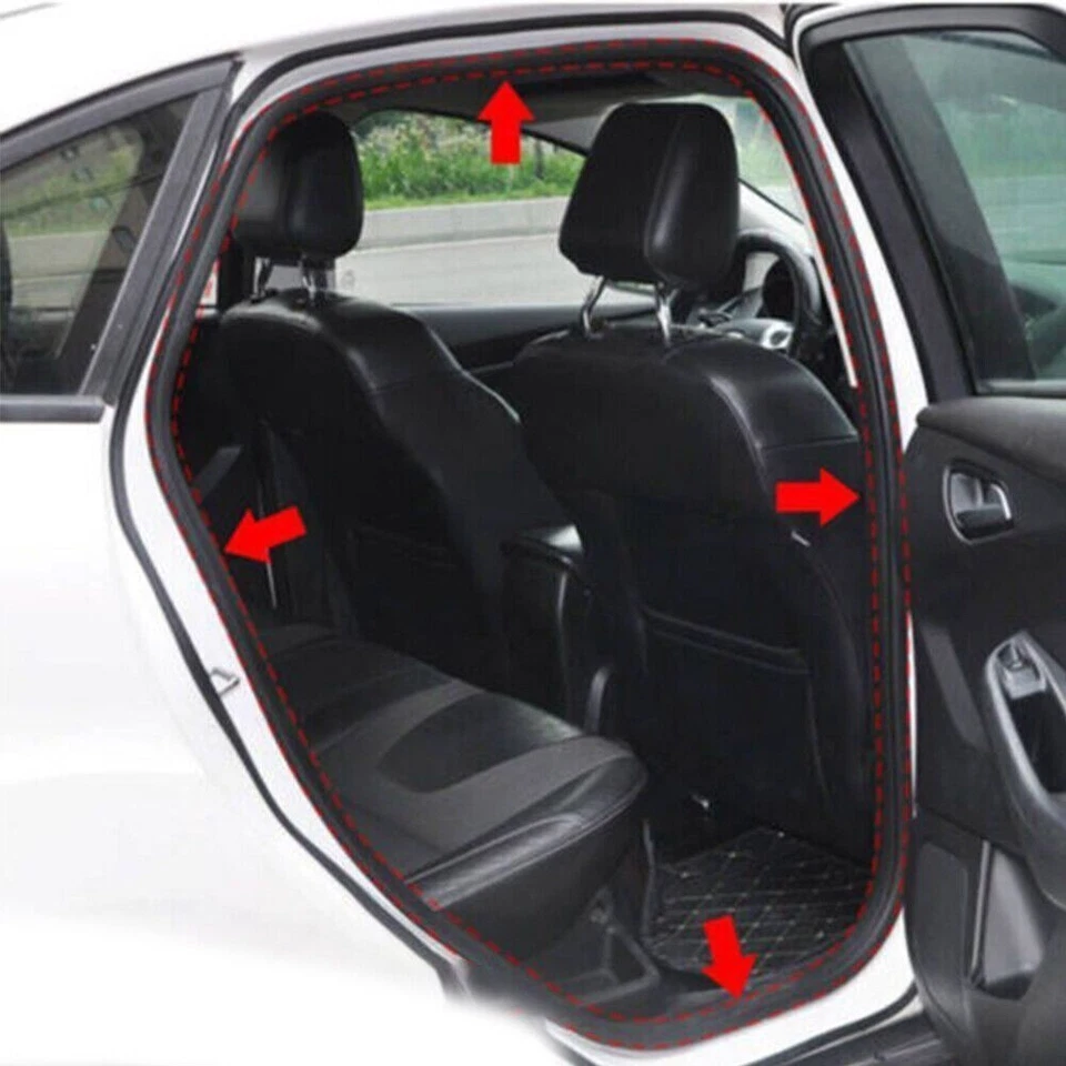 Juego de pares de sellos de puerta de 14,5 pies para Ford Bronco F100 F150 F250 negro Foto 3 de 4