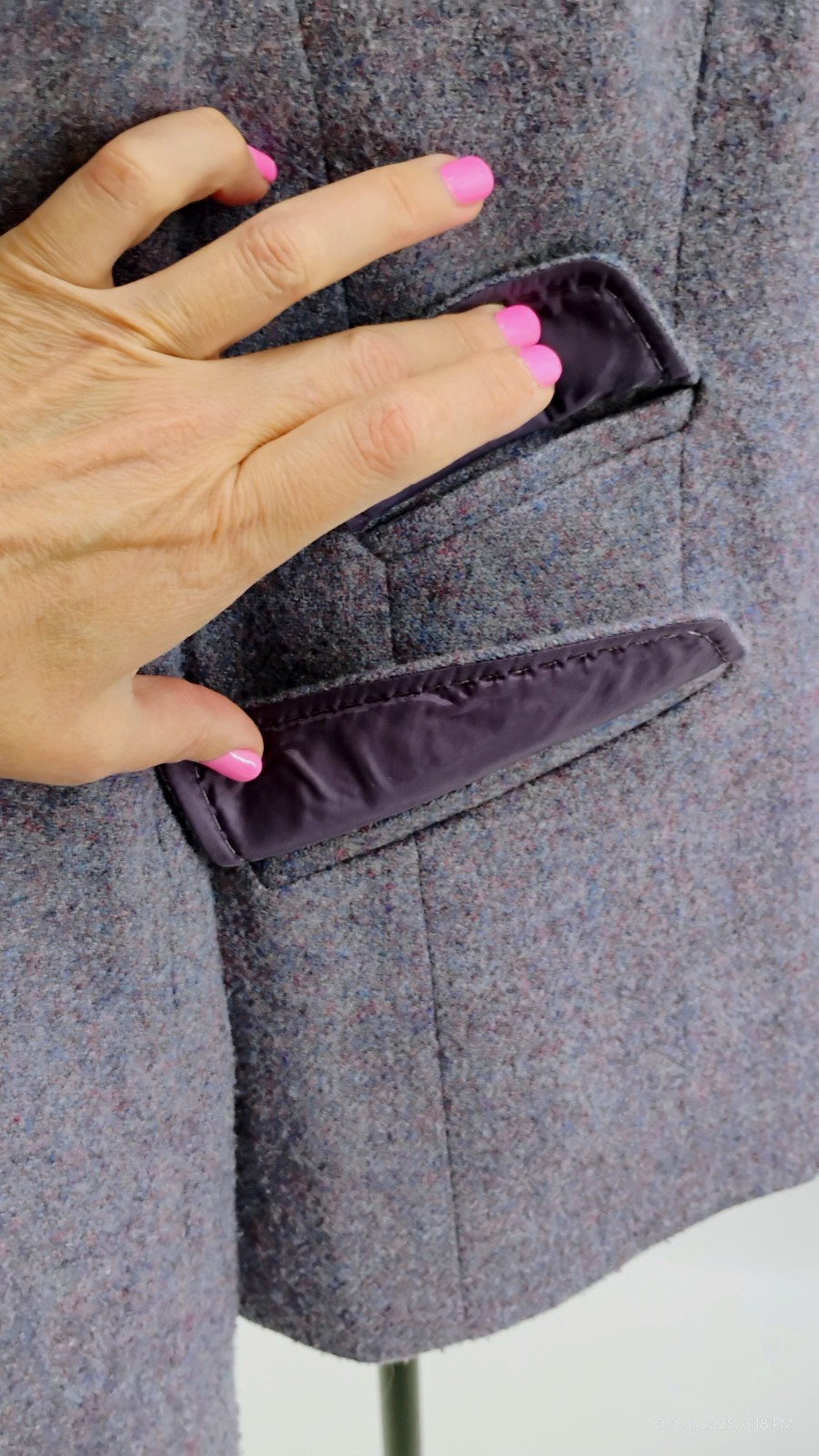 Talbots Wool Blend Blazer 2 Button Jacket Purple … - image 13