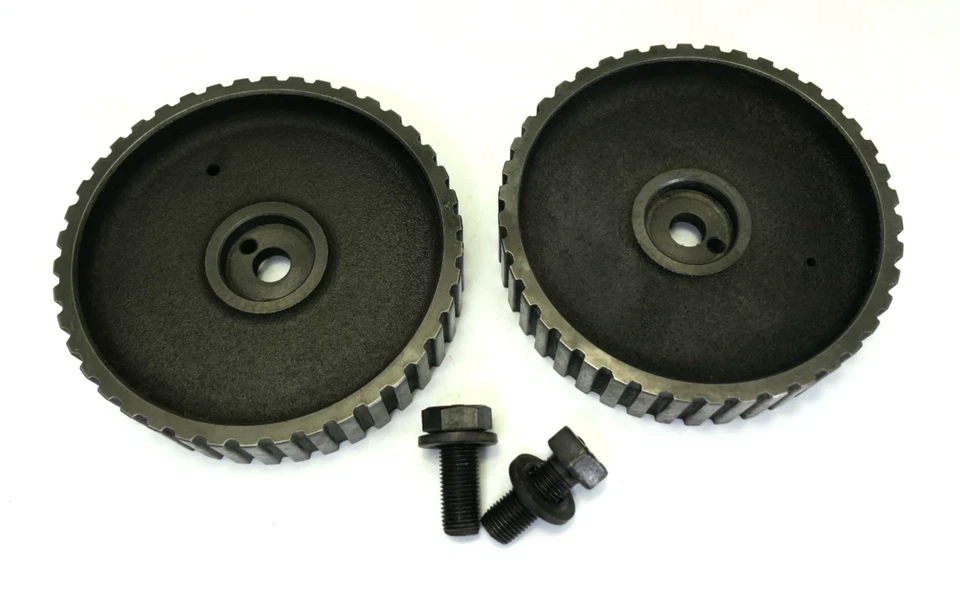 Par poleas árbol de levas Fiat Lancia 131 132 124 Spider Beta Montecarlo Foto 3 de 4