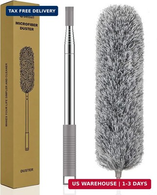 SetSail Extra-Long Dusters with Extension Pole 100-inch for Cleaning, Bendable M