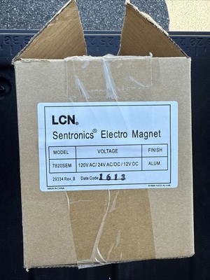 LCN Sentronics Electro Magnet 7820SEM, Magnetic Door Holder, 120 VAC/24VAC/DC