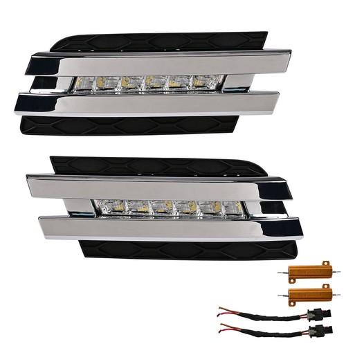 Pair LED Daytime Running Light DRL Fog Lamp For Benz GL350 GL450 GL500 2006-2011 - Picture 4 of 8