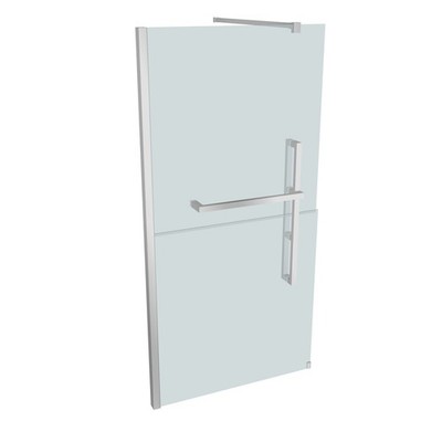 HÜPPE Duplo pure Walk-In Viereck Seitenwand 1-teilig, Breite:100cm, linksseitige