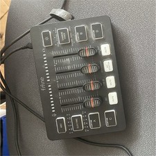 Fifine Compact Desktop Mixer 4-Channel Faders Custom Buttons Phantom Power