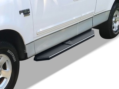 APS Black Flat Running Boards Style Fit 01-03 Ford F150 F250LD SuperCrew Cab