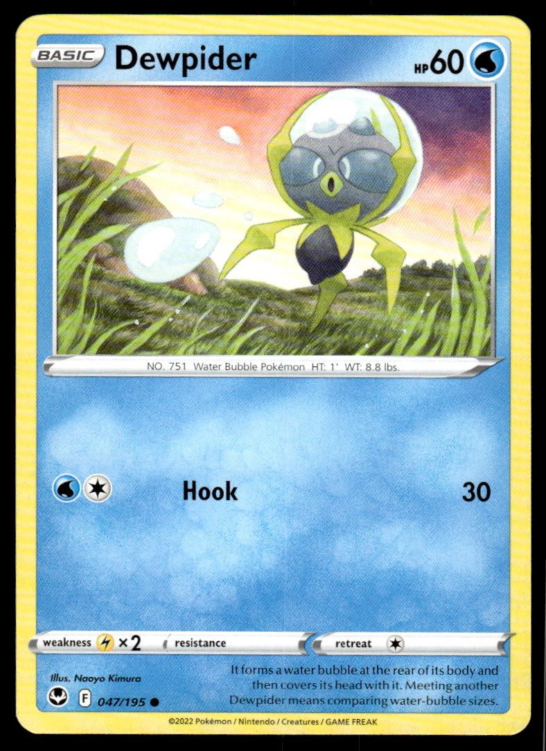 SWSH12: Silver Tempest #047/195 Dewpider