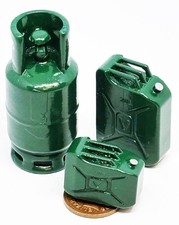 Dolls House Jerry Cans and Gas Bottles 1:12 Scale Miniature Garage ML Grn tumdee