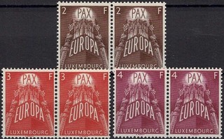 Luxemburg Luxembourg 1957 EUROPA 2 Satz Paare MNH KW:120€
