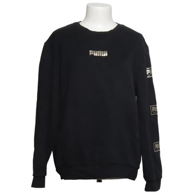 Puma, Sweatshirt, Größe: L, Schwarz, Baumwolle/Elasthan/Polyester, Print #9bz