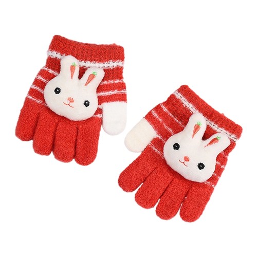 Cute Knitted Gloves Full Finger Animal Mittens WInter Warm Gloves Party - Picture 9 of 13