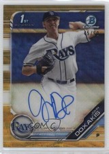 2019 Bowman Draft Chrome Pick Gold Wave Refractor 45/50 John Doxakis Auto 0c2