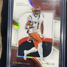 Ja’Marr Chase 2025 Immaculate Collection #CIJ-JC Clearly Tri-Color Patch /49 🔥