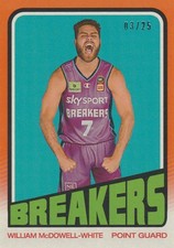 2022-23 Topps Basketball NBL 72-12 William McDowell-White 1972 Retro Orange /25